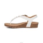 Harper Adjustable Slingback Thong Aetrex Women White XLXT0260 - Image 5