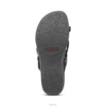 Izzy Adjustable Slide Sandal Aetrex Women Black Sparkle XLXT0109 - Image 7