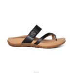 Izzy Adjustable Slide Sandal Aetrex Women Black XLXT087 - Image 5
