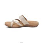 Izzy Adjustable Slide Sandal Aetrex Women Light Gold XLXT0166 - Image 3