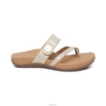 Izzy Adjustable Slide Sandal Aetrex Women Light Gold XLXT0166 - Image 5
