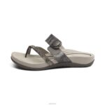 Izzy Adjustable Slide Sandal Aetrex Women Pewter Sparkle XLXT050 - Image 5