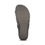 Izzy Adjustable Slide Sandal Aetrex Women Pewter Sparkle XLXT050 - Image 7