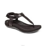 Jane Thong Sandal Aetrex Women Black XLXT0220