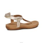 Jane Thong Sandal Aetrex Women Gold XLXT0250 - Image 7