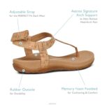 Jane Thong Sandal Aetrex Women Gold XLXT0250 - Image 8