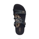 Janey Braided Slide Aetrex Women Black XLXT019 - Image 2