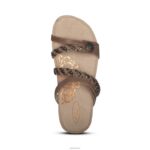 Janey Braided Slide Aetrex Women Stone XLXT039 - Image 2