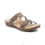 Janey Braided Slide Aetrex Women Stone XLXT039
