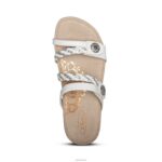 Janey Braided Slide Aetrex Women White XLXT026 - Image 2