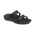 Janey Sport Slide Aetrex Women Black XLXT0183