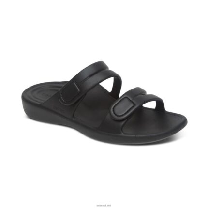 Janey Sport Slide Aetrex Women Black XLXT0183