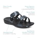 Janey Sport Slide Aetrex Women Black XLXT0183 - Image 8