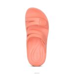 Janey Sport Slide Aetrex Women Coral XLXT048 - Image 5