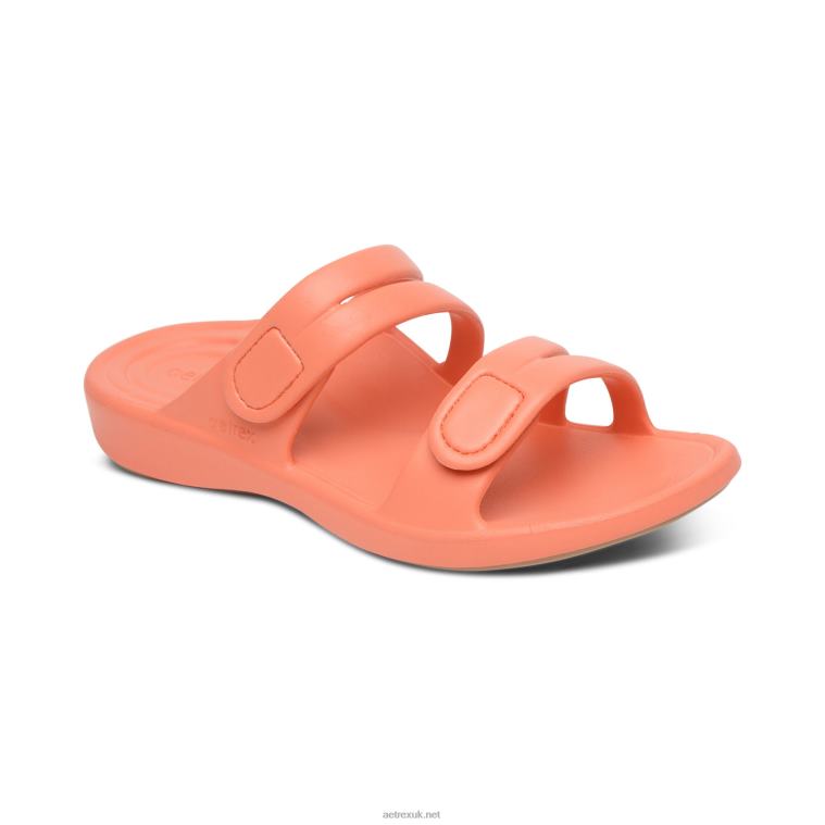 janey_sport_slide_aetrex_women_coral_xlxt048.jpg Janey Sport Slide Aetrex Women Coral XLXT048 - Image 1