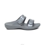 Janey Sport Slide Aetrex Women Grey XLXT0163 - Image 2