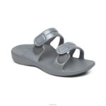 Janey Sport Slide Aetrex Women Grey XLXT0163 - Image 7