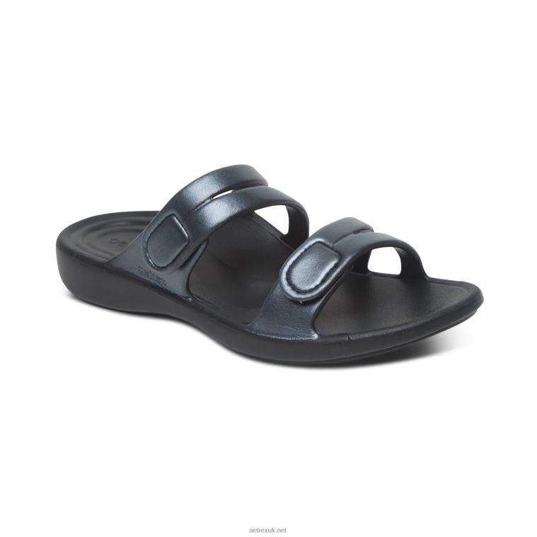 janey_sport_slide_aetrex_women_pewter_xlxt0104.jpg Janey Sport Slide Aetrex Women Pewter XLXT0104 - Image 1