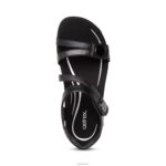 Jess Adjustable Quarter Strap Sandal Aetrex Women Black XLXT093 - Image 6