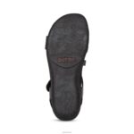 Jess Adjustable Quarter Strap Sandal Aetrex Women Black XLXT093 - Image 7