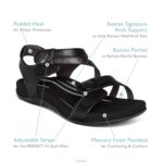 Jess Adjustable Quarter Strap Sandal Aetrex Women Black XLXT093 - Image 8
