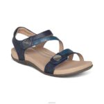 Jess Adjustable Quarter Strap Sandal Aetrex Women Navy XLXT0187