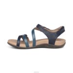 Jess Adjustable Quarter Strap Sandal Aetrex Women Navy XLXT0187 - Image 4