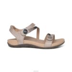 Jess Adjustable Quarter Strap Sandal Aetrex Women Smoke XLXT0165 - Image 3