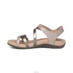 Jess Adjustable Quarter Strap Sandal Aetrex Women Smoke XLXT0165 - Image 5