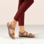 Jess Adjustable Quarter Strap Sandal Aetrex Women Smoke XLXT0165 - Image 9