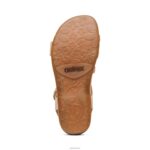 Jess Adjustable Quarter Strap Sandal Aetrex Women Tan XLXT0234 - Image 6