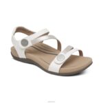 Jess Adjustable Quarter Strap Sandal Aetrex Women White XLXT076
