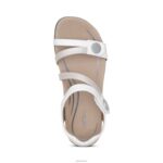 Jess Adjustable Quarter Strap Sandal Aetrex Women White XLXT076 - Image 6