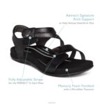 Jess Adjustable Quarter Strap Sandal Aetrex Women White XLXT076 - Image 8
