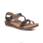 Jillian Braided Quarter Strap Sandal Aetrex Women Bronze XLXT035