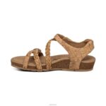 Jillian Braided Quarter Strap Sandal Aetrex Women Cork XLXT0306 - Image 4
