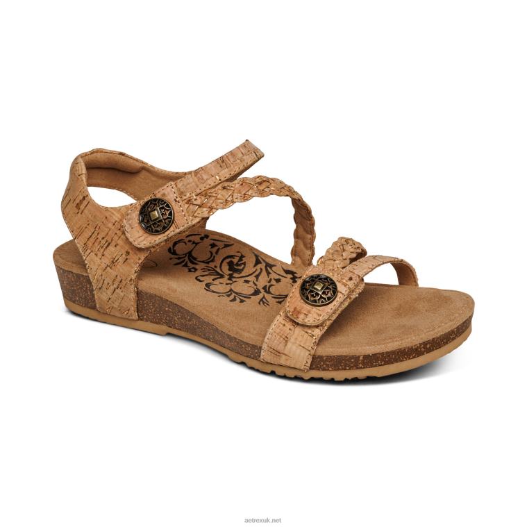 jillian_braided_quarter_strap_sandal_aetrex_women_cork_xlxt0306.jpg Jillian Braided Quarter Strap Sandal Aetrex Women Cork XLXT0306 - Image 1