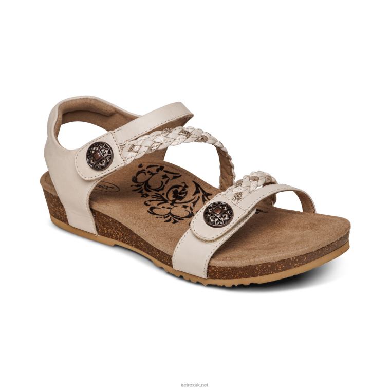 jillian_braided_quarter_strap_sandal_aetrex_women_ivory_xlxt0305.jpg Jillian Braided Quarter Strap Sandal Aetrex Women Ivory XLXT0305 - Image 1