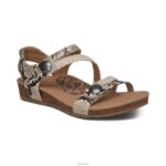 Jillian Braided Quarter Strap Sandal Aetrex Women Snake XLXT049