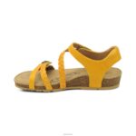 Jillian Braided Quarter Strap Sandal Aetrex Women Sunflower XLXT0106 - Image 5
