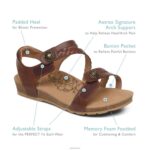 Jillian Braided Quarter Strap Sandal Aetrex Women Walnut XLXT065 - Image 8