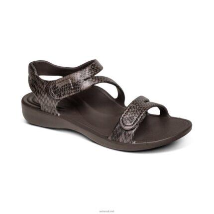 Jillian Sport Sandal Aetrex Women Brown Boa XLXT0196