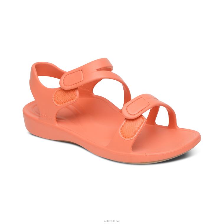 Jillian Sport Sandal Aetrex Women Coral XLXT0208 - Image 2