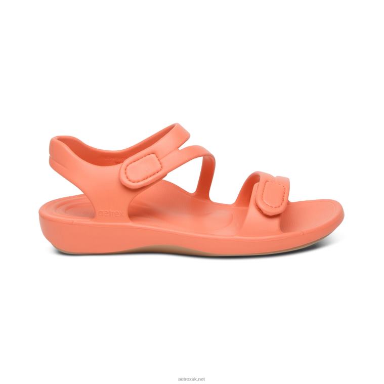 Jillian Sport Sandal Aetrex Women Coral XLXT0208 - Image 3