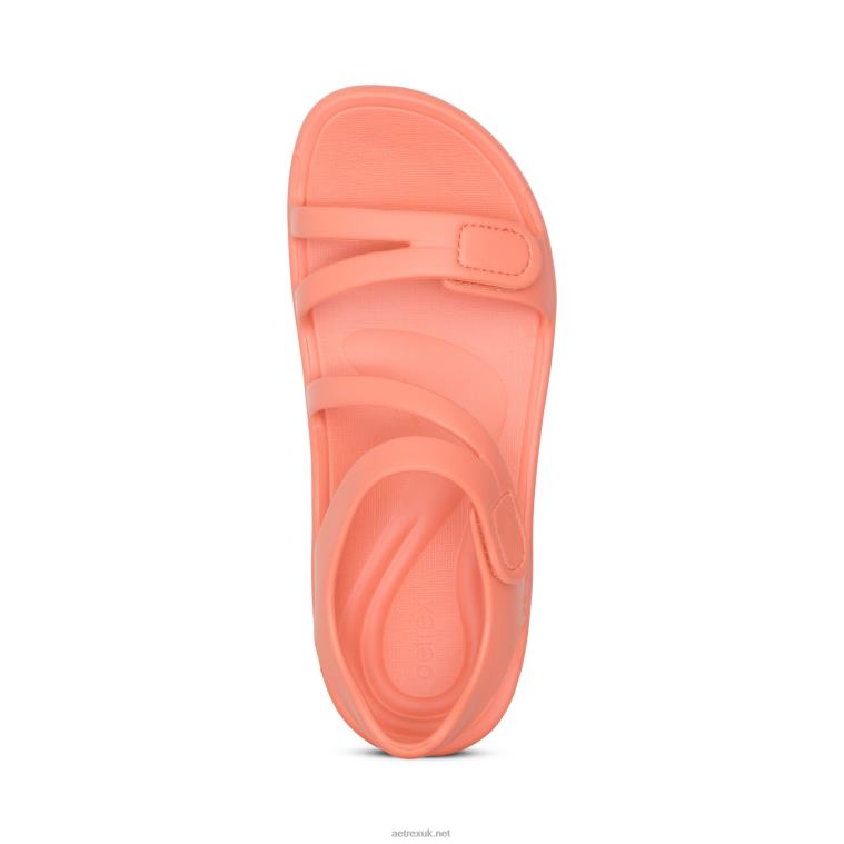 Jillian Sport Sandal Aetrex Women Coral XLXT0208 - Image 6