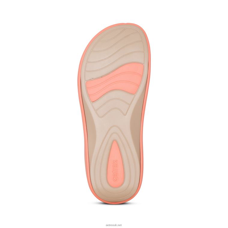 Jillian Sport Sandal Aetrex Women Coral XLXT0208 - Image 7