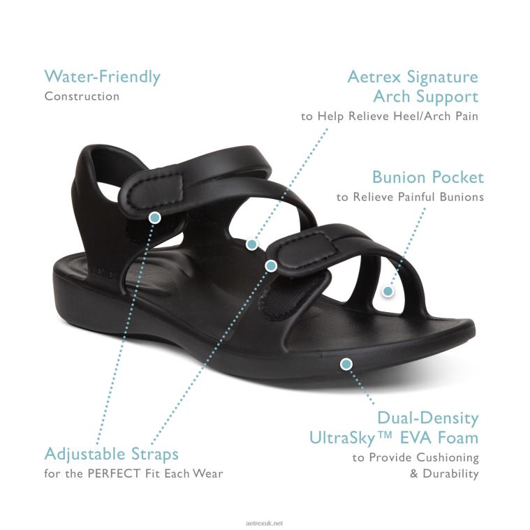 Jillian Sport Sandal Aetrex Women Coral XLXT0208 - Image 8