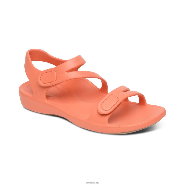 Jillian Sport Sandal Aetrex Women Coral XLXT0208 - Image 1