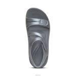 Jillian Sport Sandal Aetrex Women Shimmer Grey XLXT0147 - Image 6