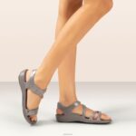 Jillian Sport Sandal Aetrex Women Shimmer Grey XLXT0147 - Image 9